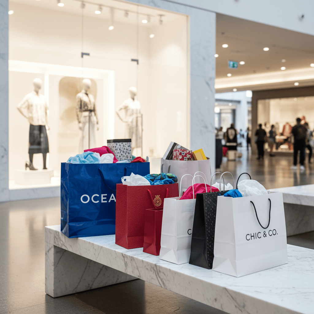 Decorative shopping bags